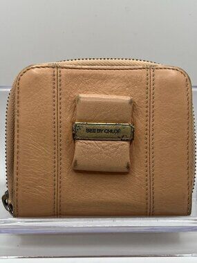 See by Chloe Pale Pink Compact Zippy Wallet